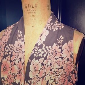 CAbi faux wrap top #594